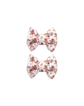 Gingerbread Bow Clips